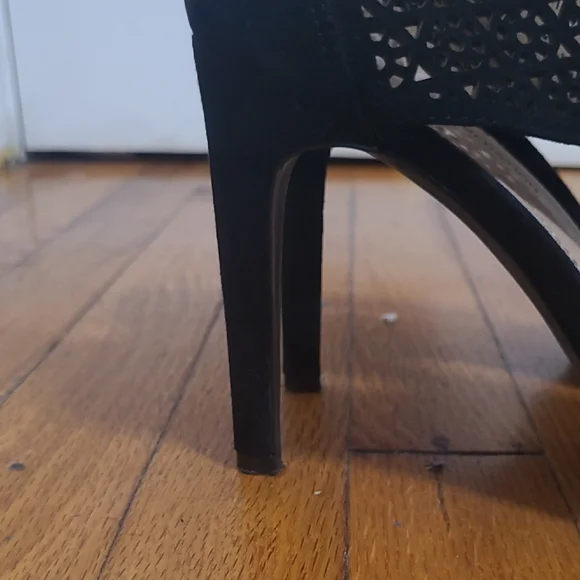 BCBGeneration Black Laser-Cut Heels - Picture 8 of 9